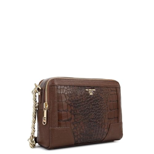 Da Milano Leather Sling Bag for Women - Walnut Brown
