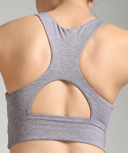 Puma Women's Polyester Underwire Casual Padded Sports Bras (527725_Blue Crystal Heather