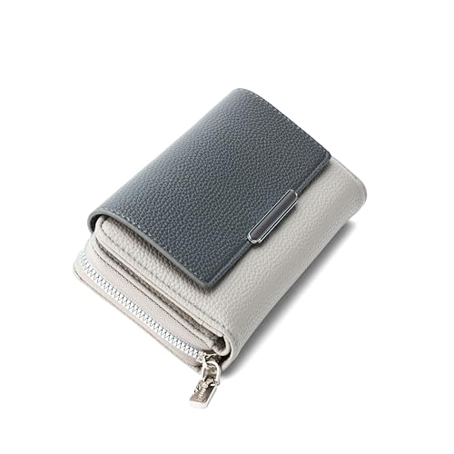 Lino Perros Men Faux Leather Avril Dual Tone Daily Grey Wallet