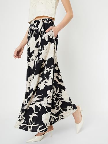 Max Rayon Western Skirt Black