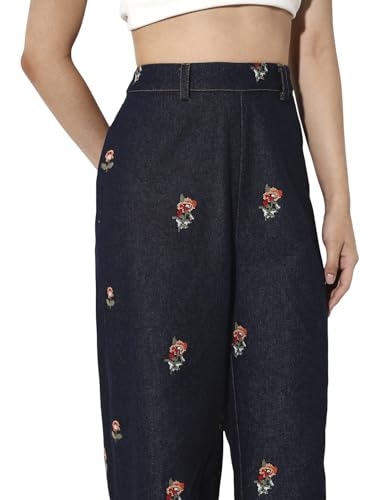 ONLY Women's Straight Jeans (9021519-Dark Blue Denim_Dark