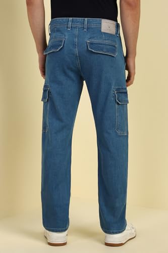 Allen Solly Men's Regular Jeans (ALDNACLF366066_Blue