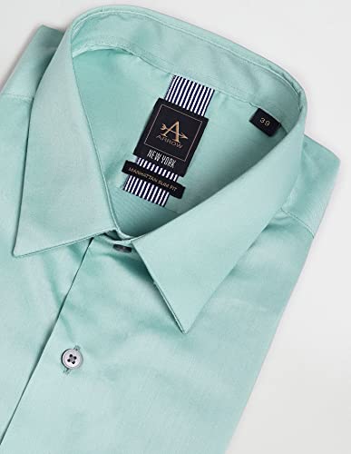 Arrow Men's Slim Fit Shirt (ANAFSH1028_Green