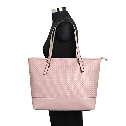 Textured Pink Shoulder Bag