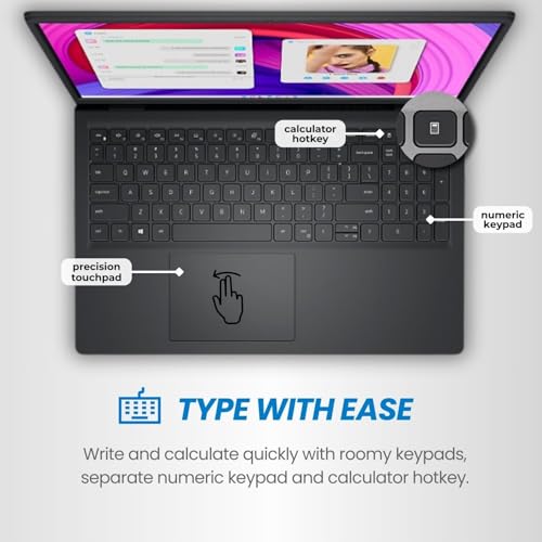 Dell Inspiron 15.6" FHD Touchscreen Laptop | 13th Intel i5 (Up to 4.6GHz) | 16GB DDR5 RAM | 512GB SSD | WiFi 6 | HDMI | SD Card Reader | Win 11 | Webcam | Business Laptop for Work, Study & Home Office