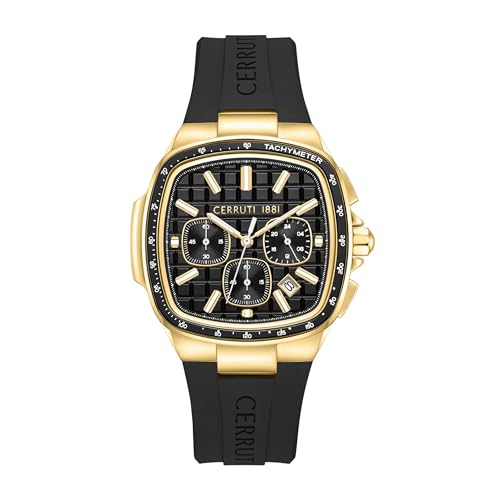 Cerruti 1881 Casale Chronograph, Black - Gold, one size, Strap
