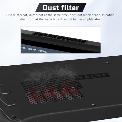 New World Dust Proof Kit for Steam Deck, Protective Accessories for Steam Deck with Protective Sticker, Dust Plugs, Dust Cover, Rocker Caps, Accessories for Steam deck