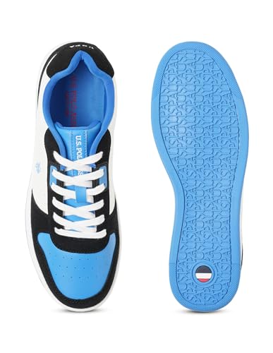 U.S. POLO ASSN. Men Oakley Blue Retro Court Sneakers - (UK11) (US12) (2FD23603B11)