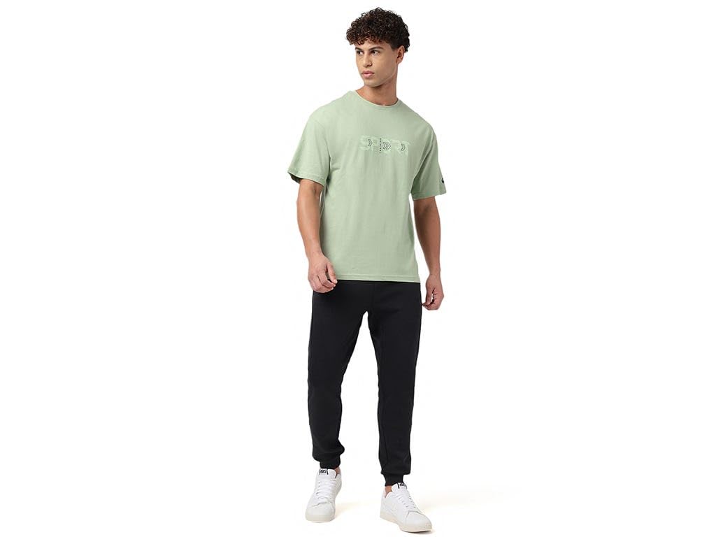 ASICS Men's Solid Regular Fit T-Shirt