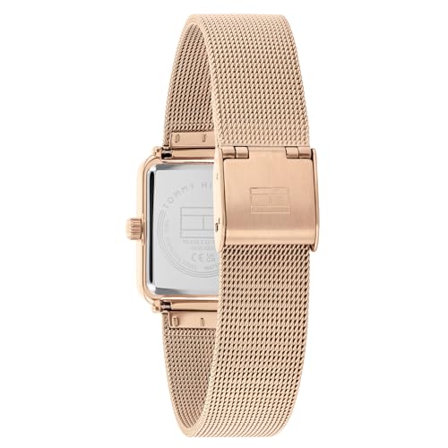 Tommy Hilfiger Tea Quartz Analog with Brown Dial Gold Stainless Steel Strap Watch for Women - TH1782792