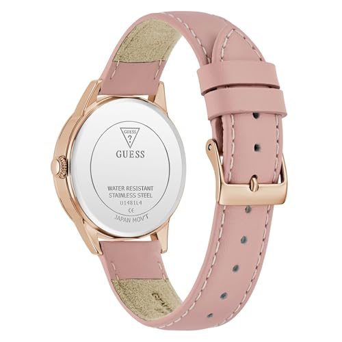Guess Amara Round 34mm Rose Gold Dial Analog Women Watch - U1481L4M