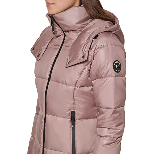 Kenneth Cole Women's Kenneth Cole Women's Heavy Weight Down Puffer Jacket, Bark, Medium