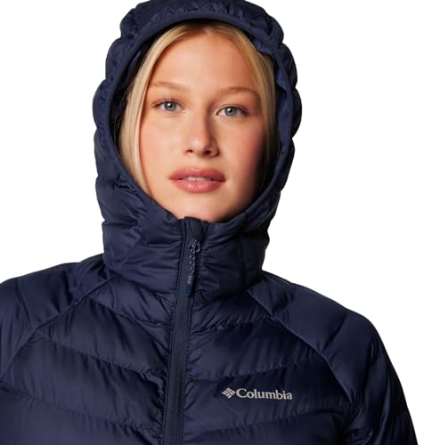 Columbia Womens Powder Lite II Hooded Jacket, Collegiate Navy, M