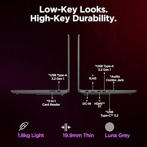 Lenovo LOQ Essential AMD Ryzen 5 7535HS | NVIDIA RTX 3050 6GB (16GB RAM/512GB SSD/FHD IPS/144Hz Refresh Rate/15.6" (39.6cm)/Windows 11/Office Home 2024/Grey/1.8Kg), 83S000JCIN Gaming Laptop