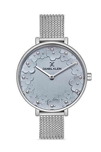 Daniel Klein Metal Analog Blue Dial Women's Watch-DK.1.12777-2