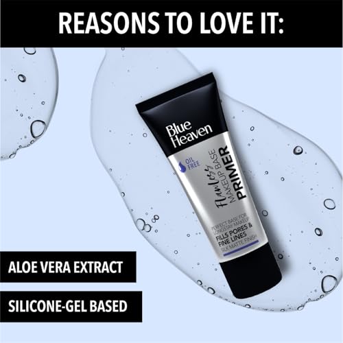 Blue Heaven All-In-One Bridal Makeup Kit for women | Pack of 11 | Primer, Foundation, Compact Powder, Eyebrow Definer, Eyeliner, Kajal, Mascara, Eyeshadow, Lipstick, Sindoor & Blush | 55.1g + 49.5ml