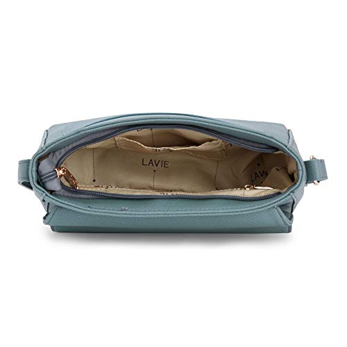 Lavie Rigel Textured Horizontal Flap Over Women's Sling Bag (P Blue)