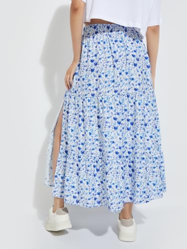 Max Nylon Western Skirt Blue