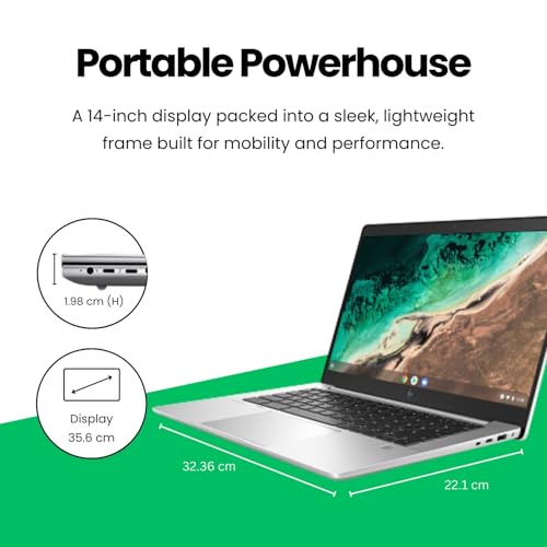 HP ZBook EB 645 CB 14” FHD Laptop | AMD Ryzen 5 5625C | 8GB RAM | 256GB SSD | Chrome OS | Lightweight Business Laptop | 1 Year Warranty (767V3PA)