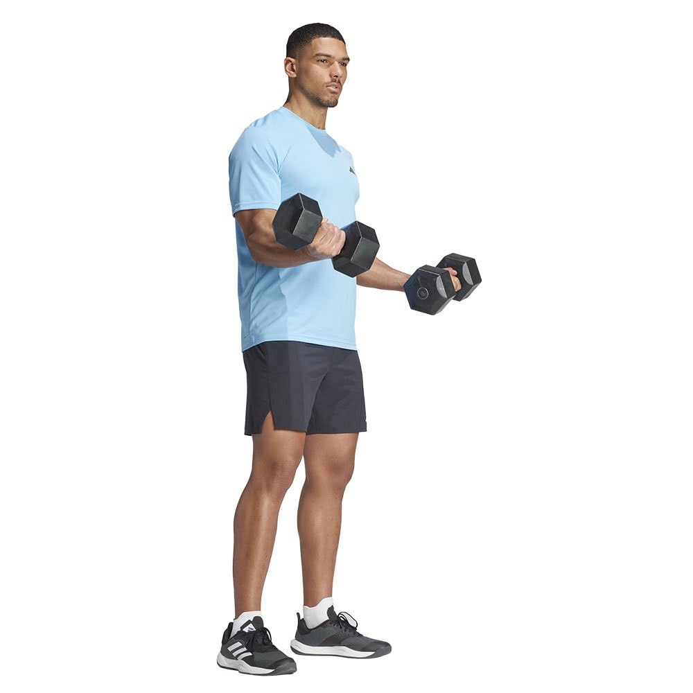 Regular Fit Crew-Neck T-Shirt with Logo Print by ADIDAS