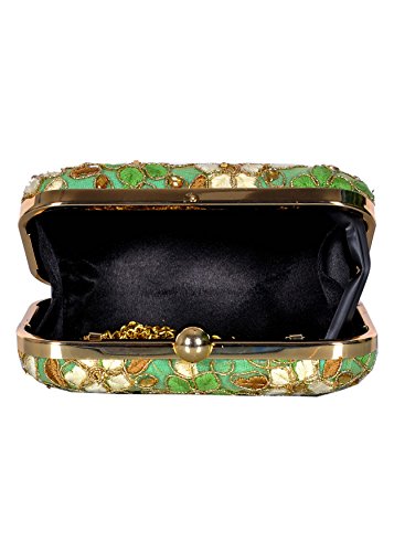 DUCHESS! Handicraft Item Very Beautiful Clutch (Green)