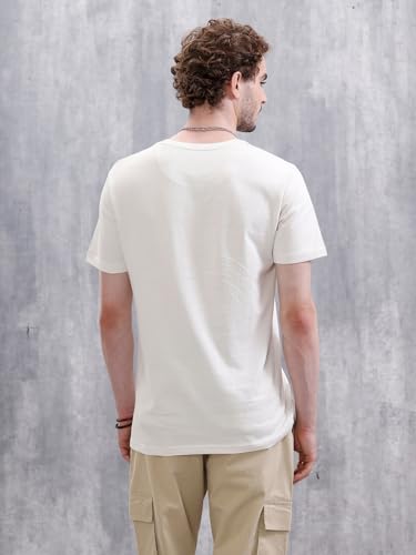 WROGN Men's 180 GSM Pure Cotton T-Shirt | Graphic Print | Slim Fit