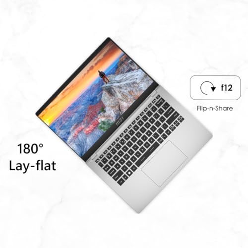 MSI Modern 14, AMD 7th Gen. Ryzen 7 7730U, 36CM FHD 60Hz Bussiness Laptop (16GB/512GB NVMe SSD/Windows 11 Home/MSO 24 + M365/AMD Radeon Graphics, Urban Silver/1.4Kg) C7M-101IN