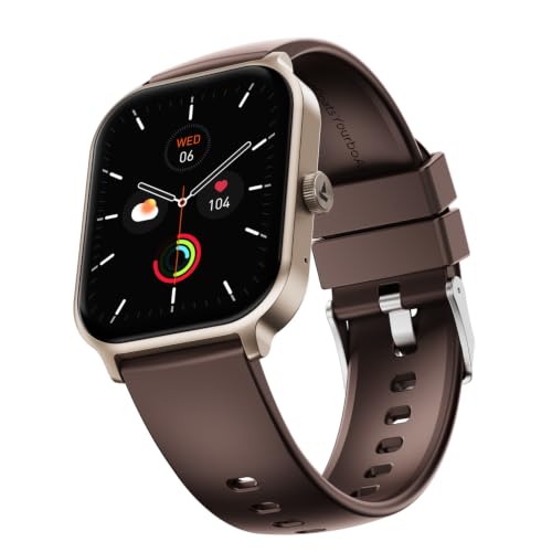 boAt Ultima Ember 2 Smartwatch, 1.96” AMOLED Display, Ultra Bright 1000 nits Brightness, AOD, Personalized Fitness Nudges, Functional Crown, 100+ Sports Mode smartwatch for Men & Women (Coffee Brown)