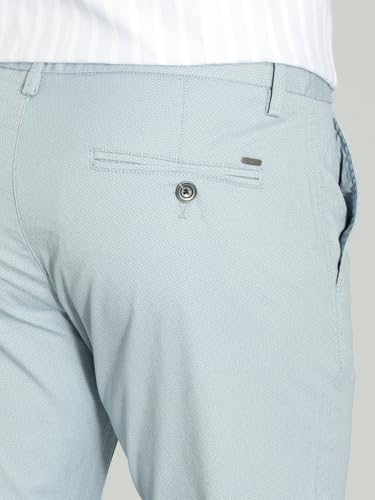 Men Brooklyn Fit Cotton Stretch Trouser, Sky, 34