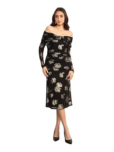 Kazo Women's Fallon Midi Dress (Black M)