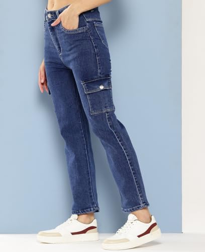 Aarika Girls Casual Blue Colour Solid Denim Jeans-(12-15 Years)-(DN-PANT-AD-053-BLUE-30)