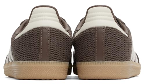 adidas Men's Originals Samba OG Shoes, Earth Strata/Wonder White/Magic Beige, 8