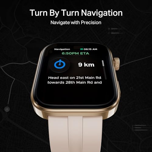 boAt Chrome Endeavour, Premium Metal Body, 1.96”(4.97cm) AMOLED Display,AI Coach Health Insights,Advanced S1 Processor,HRV,VO2 Max,Auto Watchface Refresh, Smart Watch for Men & Women (Cherry Blossom)