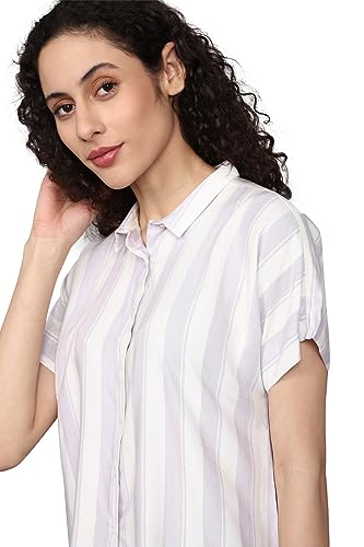 Allen Solly Women's Regular Fit Shirt (AHSHWRGF937658_White
