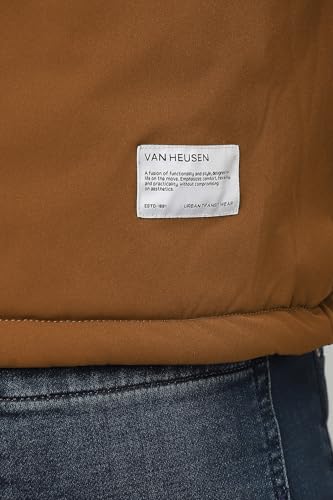 Van Heusen Men's A-Line Coat (VFJKAGLFT55105_Brown