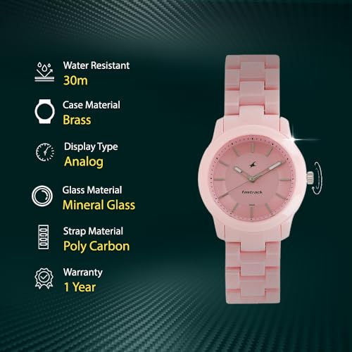 Fastrack Trendies Analog Pink Dial Women's Watch NM68006PP04/NN68006PP04