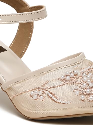 Flat n Heels Womens Beige Pumps FnH 1065-BG