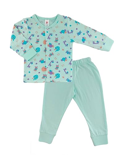My Tiny Wear Cotton T-Shirt and Pajama Set New Born/Infant/Baby Boy and Girl(Pack of 3) (6-12 months, Multicolor-2)