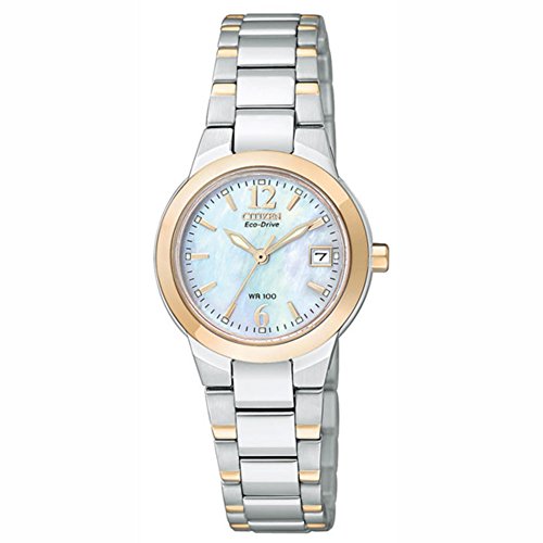 Citizen Women's Ew1676-52D Silhouette Sport Eco Drive Two-Tone Stainless Steel Analogue Watch, Multicolor