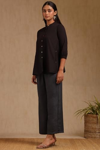 Soch Womens Grey Solid Palazzo