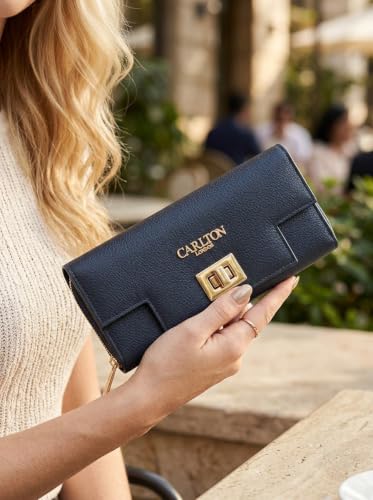 Carlton London Women Wallet,Navy,Free Size