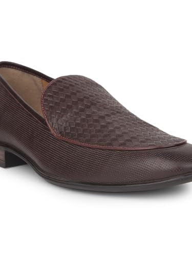 Hush Puppies Men's Casual Leather Slipon Shoes Brown (8 UK)