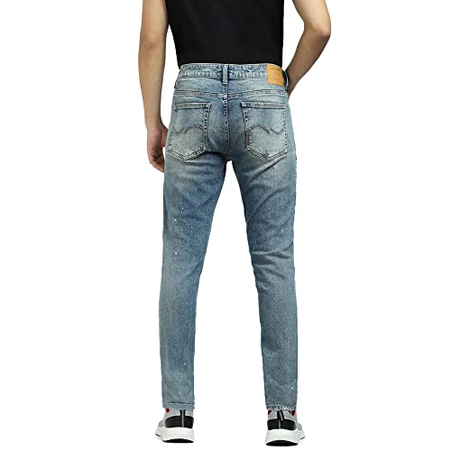 Jack & Jones Men's Cotton Blend Skinny Fit Blue Jeans_34