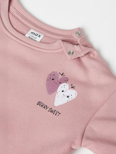 Max Girls Printed Leggings Set (Pink_12-18 M)