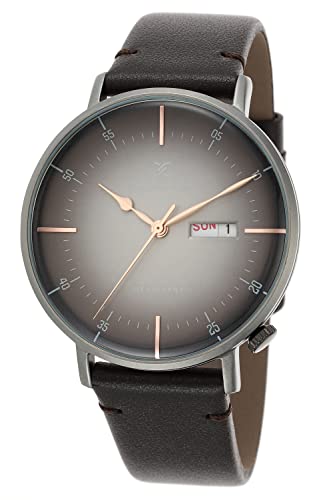 DANIEL KLEIN Leather Analog Black Dial Men's Watch-DK.1.12515-4