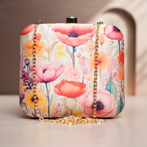 Artklim Floral Printed Clutch