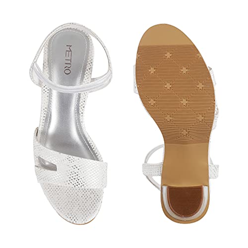 Metro Womens Synthetic White Sandals (Size (3 UK (36 EU))