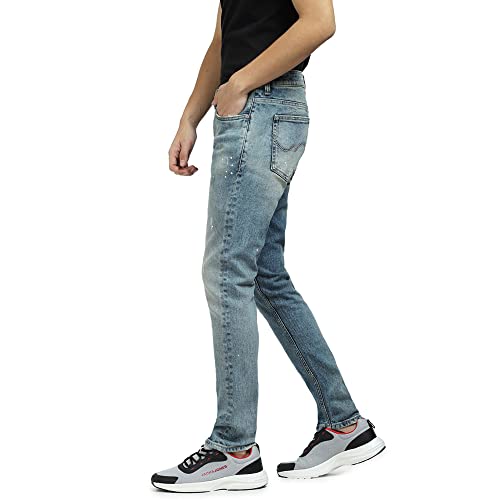 Jack & Jones Men's Cotton Blend Skinny Fit Blue Jeans_34