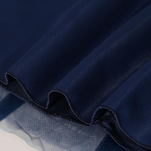 Hopscotch Girls Navy Sleeveless Lace Embellished Gown for Age (5-6 Years)