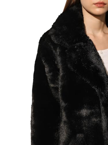 ONLY Women's Solid Regular Fit Black Jacket